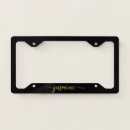 Search for black and gold license plates Simple