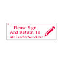 Search for please sign rubber stamps School