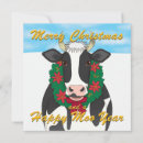 Search for funny cow christmas cards Happy moo year