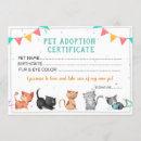 Search for adoption certificate Pet