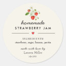 Search for strawberry jam stickers Homemade