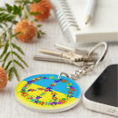 Search for peace sign keychains Ukrainian flag