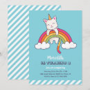 Search for unicorn cat invitations Rainbow