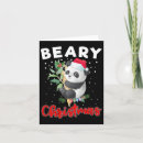 Search for panda christmas cards Santa claus