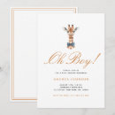Search for giraffe baby boy shower invitations Zoo