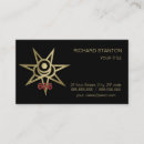 Search for occult business cards Wiccan