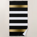 Search for black and white beach towels Stripes