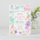 Search for spa day birthday invitations Girl