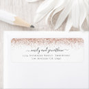 Search for gold return address labels Glitter