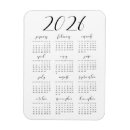 Search for yearly calendar magnets Elegant