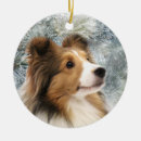 Search for sheltie ornaments Xmas