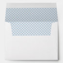 Search for baby shower envelopes Blue gingham