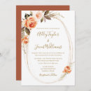 Search for burnt orange gold wedding invitations Terracotta