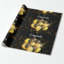 Search for retirement wrapping paper Black