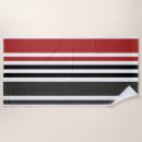 Search for red and black beach towels Striped
