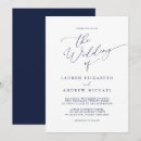 Search for navy blue wedding invitations Minimalist