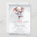 Search for pink dress baby shower invitations Ballet