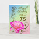 Search for moms 75th birthday cards stamps Pink