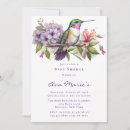Search for hummingbird baby shower invitations Pink