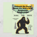 Search for bigfoot party invitations Adventure