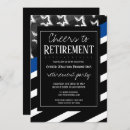 Search for police retirement invitations flag
