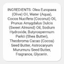 Search for ingredient labels Soap