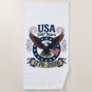 Search for red white blue beach towels Semiquincentennial