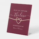 Search for help us capture the love wedding signs Elegant