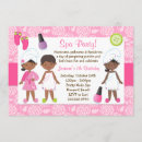 Search for kids spa party invitations Pink