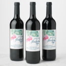 Search for flamingo wine labels Bridal shower