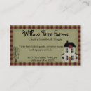 Search for willow tree business cards Rustic