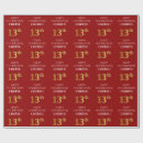 Search for 13th birthday wrapping paper 13 years old