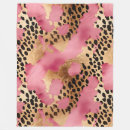 Search for pink leopard blankets Gold