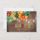 Search for hawaiian thank you cards Luau party