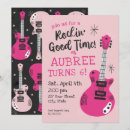 Search for rock and roll birthday invitations Rockstar