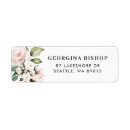 Search for rose return address labels Watercolor