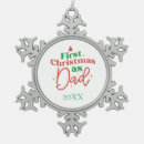 Search for new dad ornaments First christmas as dad