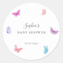 Search for butterfly baby shower stickers Watercolor butterflies