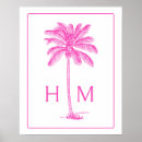 Search for palm trees posters Pink