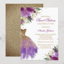 Search for purple and gold invitations Floral