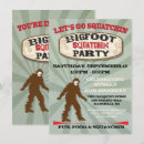 Search for bigfoot party invitations Yeti