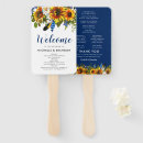 Search for sunflower wedding programs Rustic