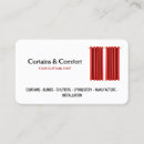Search for curtain business cards Red