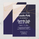 Search for blue and white graduation invitations Unique