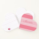 Search for heart shape notebooks Girly