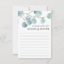 Search for floral wedding advice cards Eucalyptus