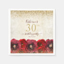 Search for 30th birthday napkins Floral