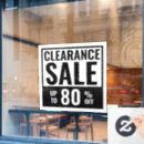 Search for clearance sale signs Black and white