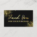 Search for thank you for your purchase business cards Professional