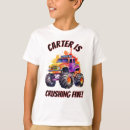 Search for birthday kids tshirts Monster trucks